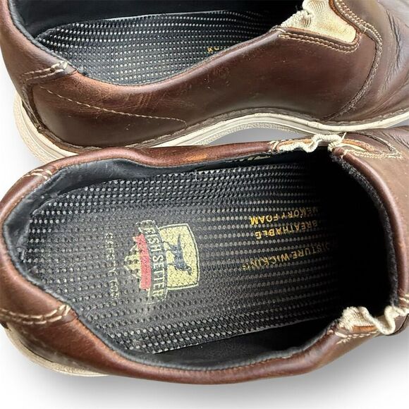 Irish Setter Kasson Brown Slip-On Safety Toe Work Shoes Brown Leather 83110 - Picture 9 of 15